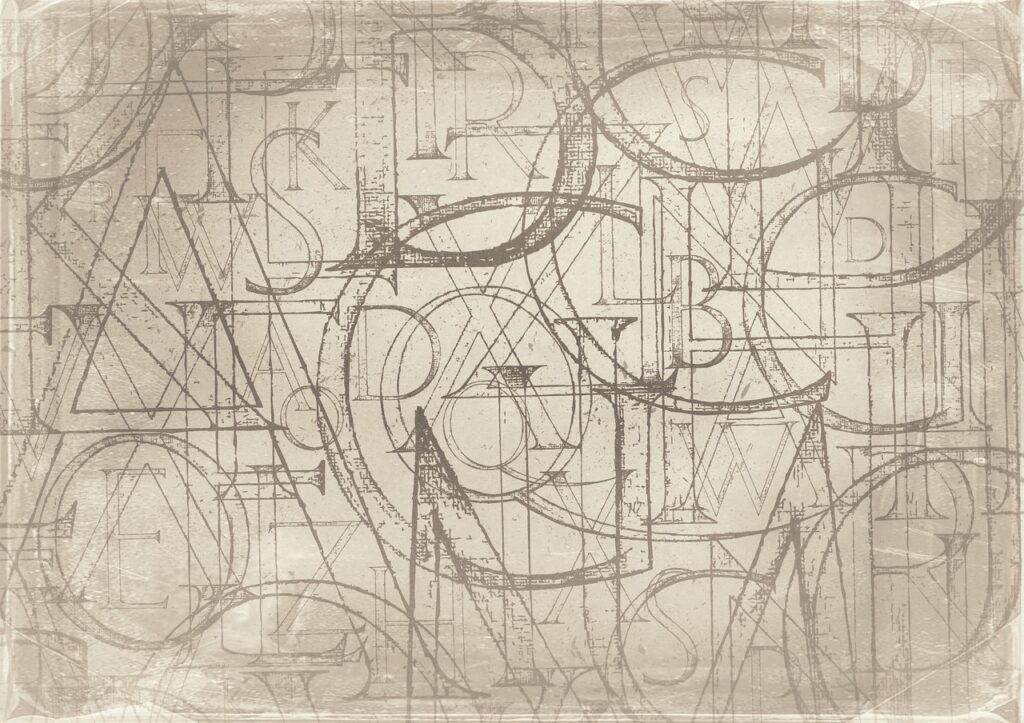 fantasy words and letters