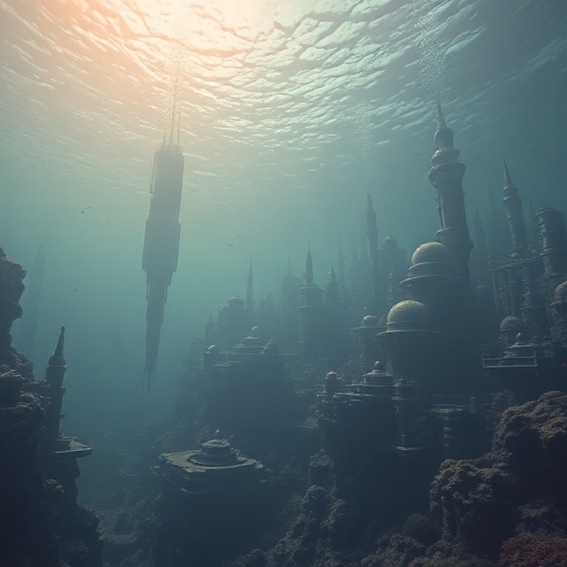 a fictional underwater city in a fantasy setting